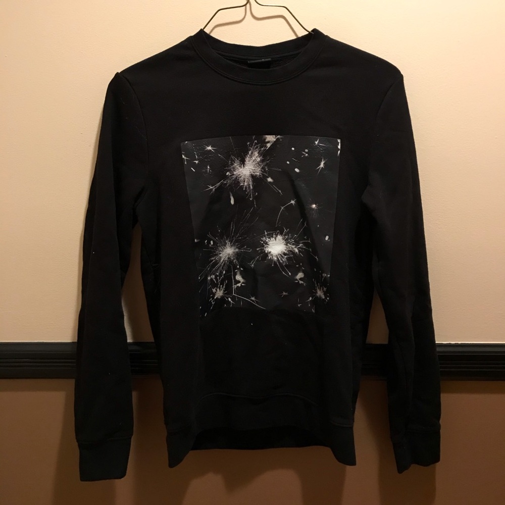 Black H&M Sparkler Crew Neck